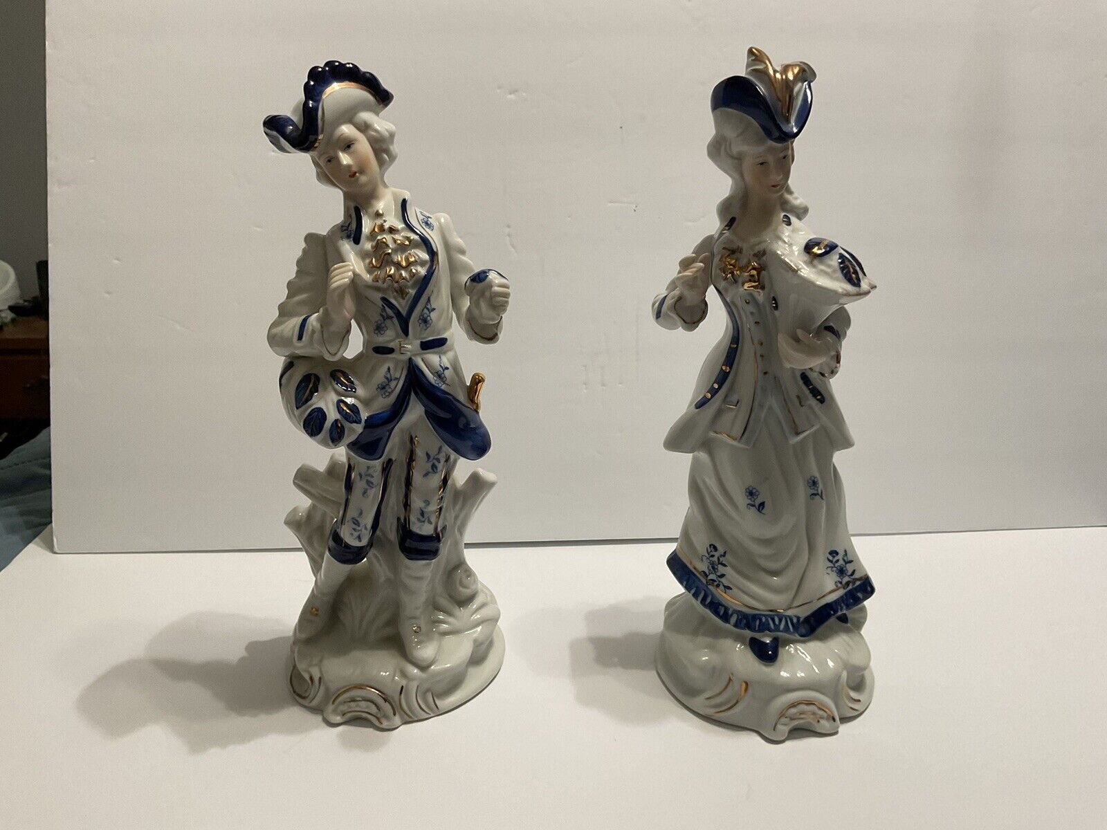 FEI Fine Porcelain George And Martha Set #z-1001 Limited Edition 12-12.5” High