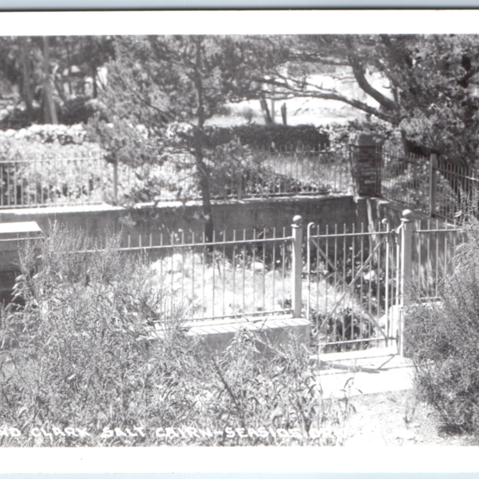 c1950s Seaside, OR Lewis and Clark Salt Cairn RPPC Real Photo Postcard Oregon c1950s Seaside, OR Lewis and Clark Salt Cairn RPPC Real Photo Postcard Oregon