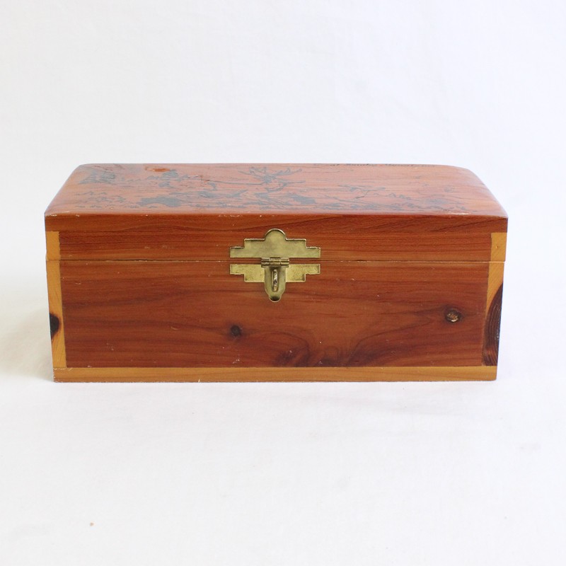 Vintage Great Smoky Mountains Cedar Storage Box