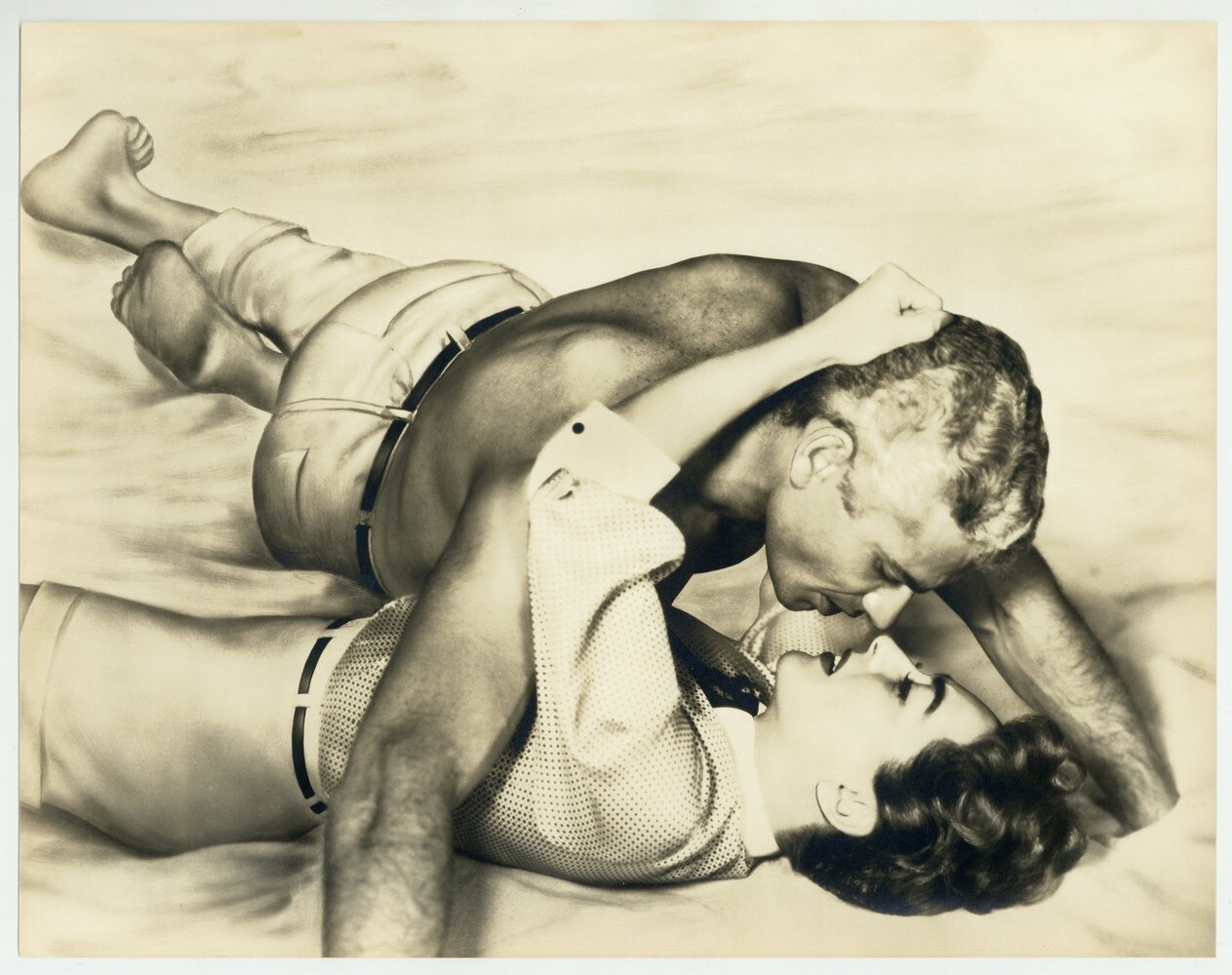 Joan Crawford, Jeff Chandler 1955 Sexy Passionate Kiss 11x14 Dbl Wt Photo Joan Crawford, Jeff Chandler 1955 Sexy Passionate Kiss 11x14 Dbl Wt Photo