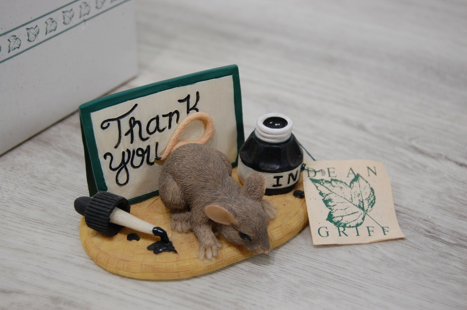 Fitz and Floyd Charming Tails Thank You 98/700 With Box