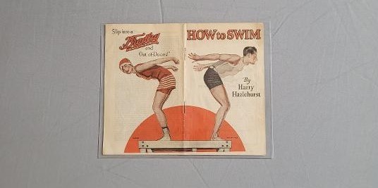 Vintage 1920s Coles Phillips Bradley Knit Ware How to Swim Brochure
