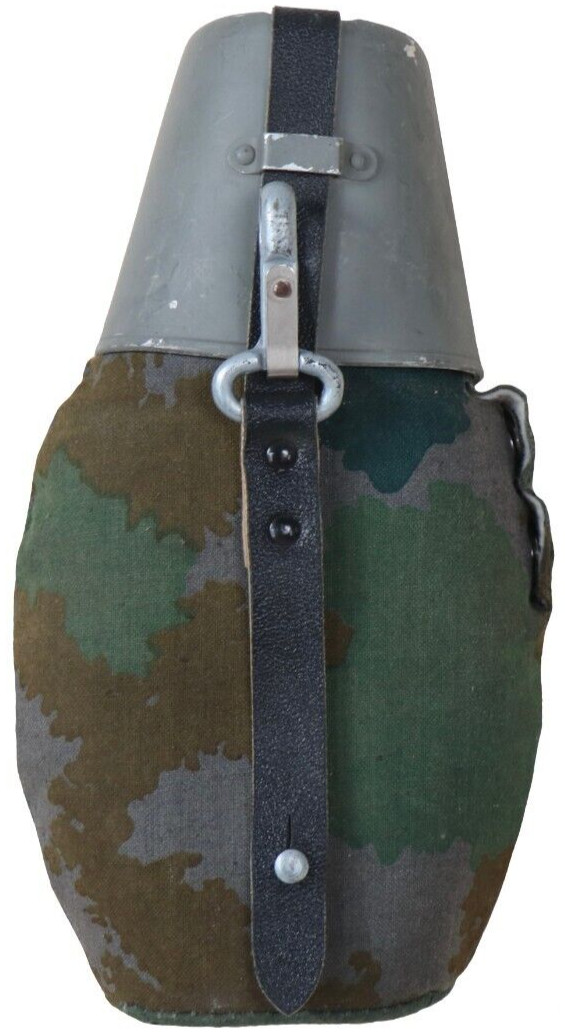 East German Blumentarn Camo Canteen NVA DDR GDR Cup Flask Military Surplus