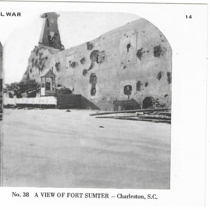 Fort Sumter, Charleston, South Carolina, Civil War, 1978 Reproduction Stereoview Fort Sumter, Charleston, South Carolina, Civil War, 1978 Reproduction Stereoview