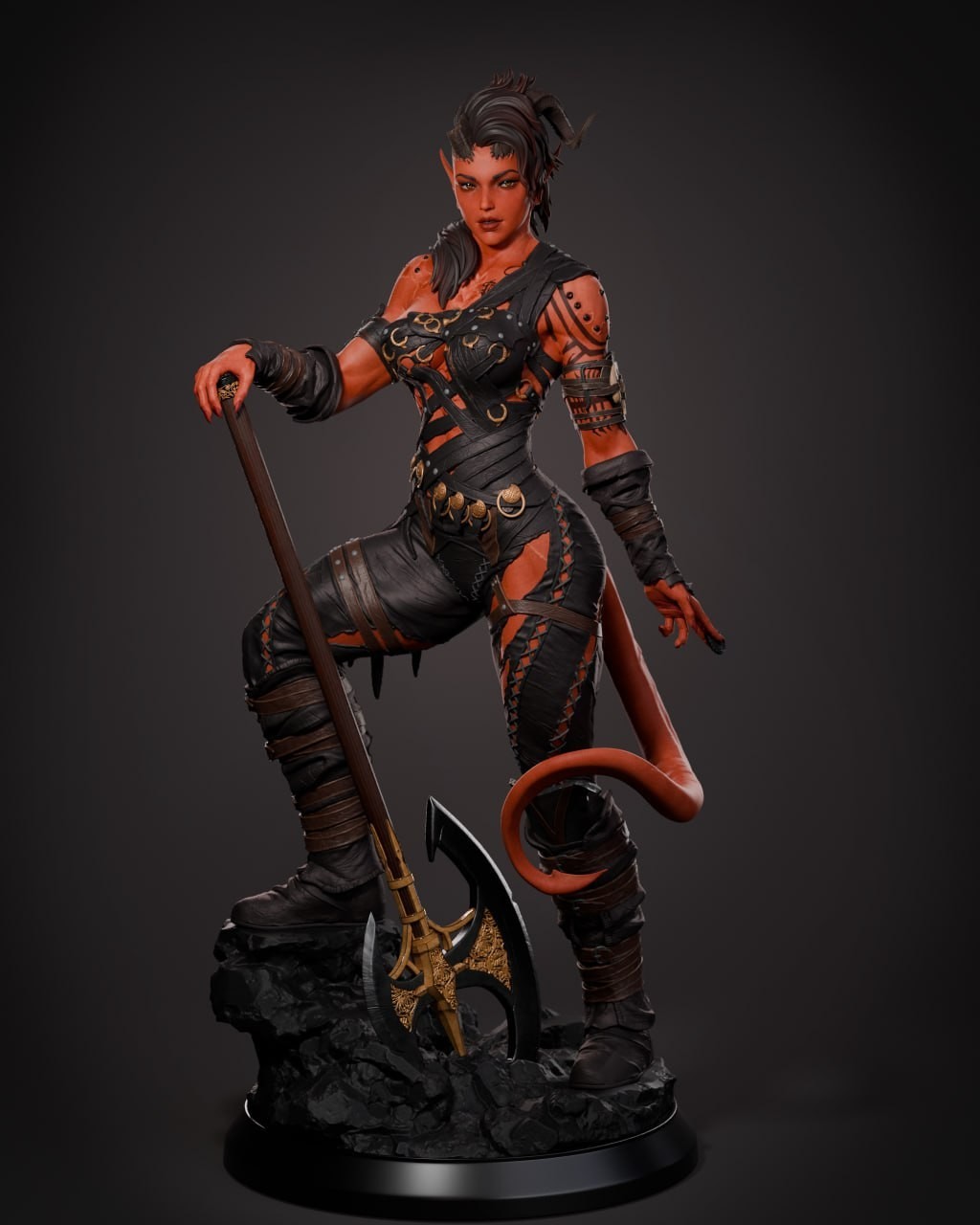Karlach Baldur\'s Gate 3 Statue Highly Detailed Hand-Painted Collector Figure