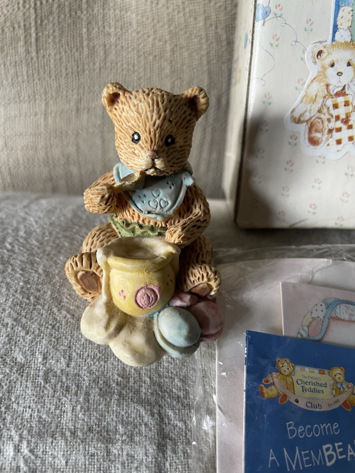 Cherished Teddies Holly 141119 Enesco Girl Holding A Cup Of Hot Cocoa 95s