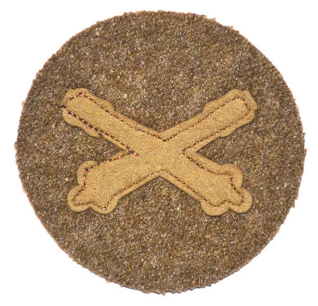 WWI WW1 US Army PFC Artillery Felt On Felt Winter Patch Private First Class