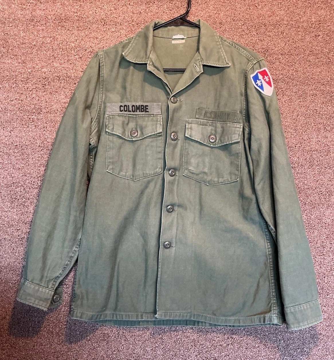 US ARMY OG-107 VINTAGE European Jacket Late 50’s Early 60’s Large