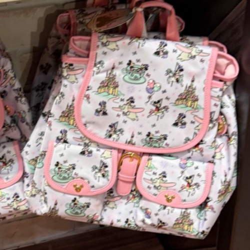 Disney Parks 2026 Stoney Clover Magic Kingdom Icons Backpack Bag Pink Tea Cups