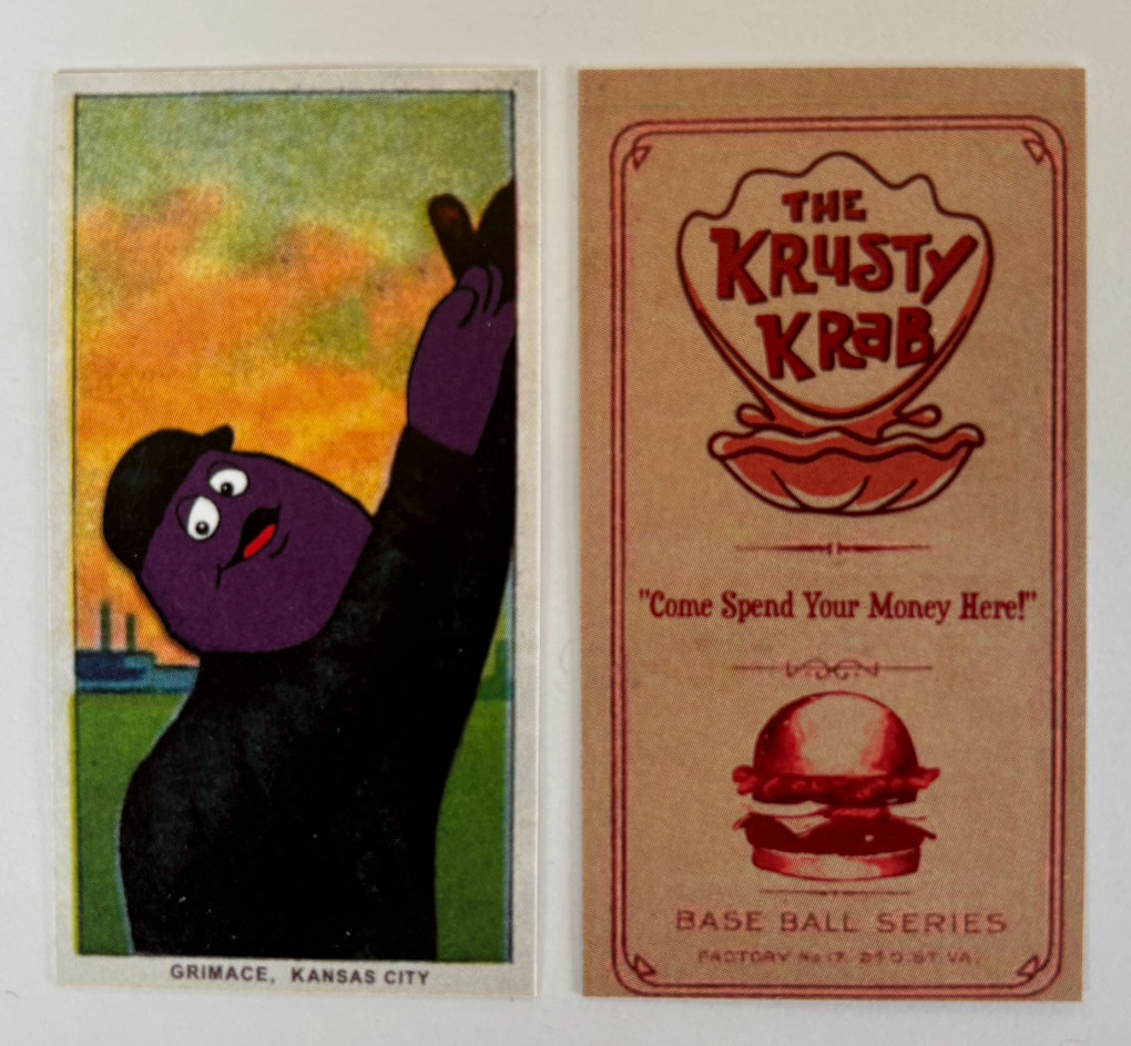 T206 Grimace 2-Sided T206 Tobacco Parody Card | Spike Shannon T206 Grimace 2-Sided T206 Tobacco Parody Card | Spike Shannon