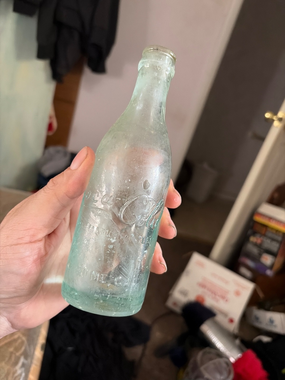1900s straight sided coca cola bottle rome georgia gd condition