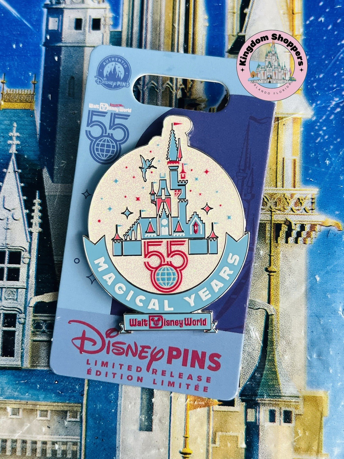 2026 Disney Parks Walt Disney World 55th Anniversary Castle Magical Years LR Pin