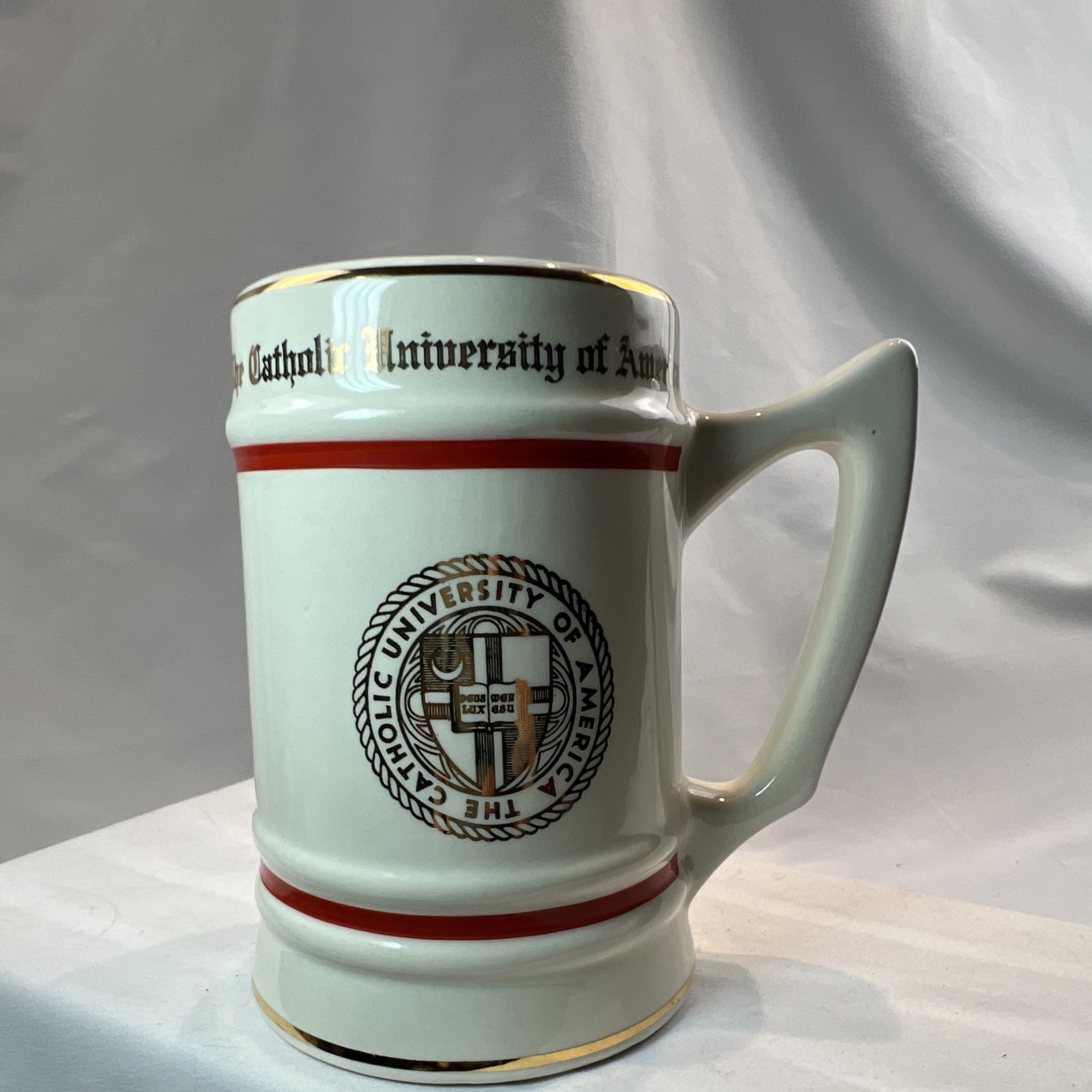 Catholic University of America CUA Seal Ceramic Stein Mug D.C. Brewing Co