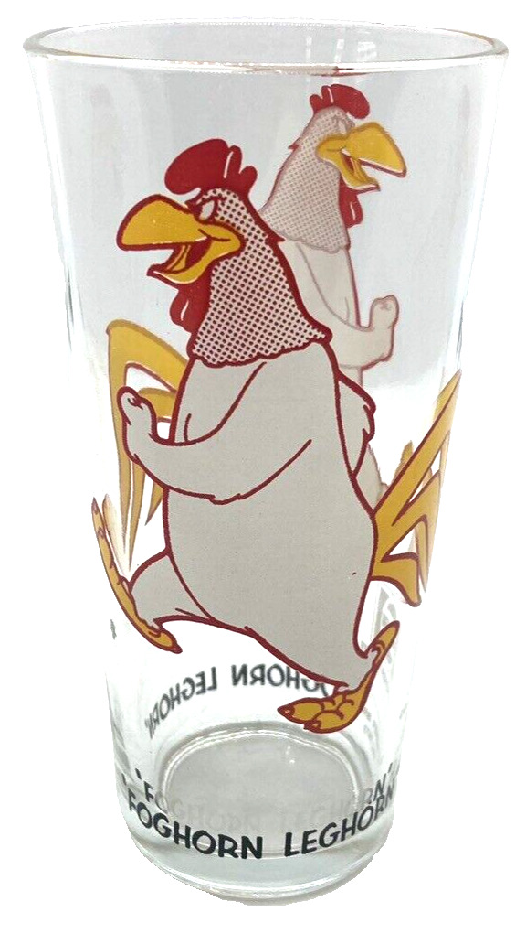 Vtg WB 1973 Pepsi Foghorn Leghorn Glass Cartoon Looney Tunes Collector Series
