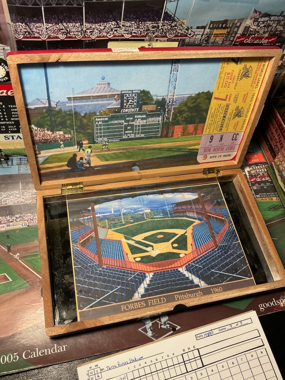 Vintage Forbes Field  Cigar Box  Baseball Stadium APBA/Strat-O-Matic