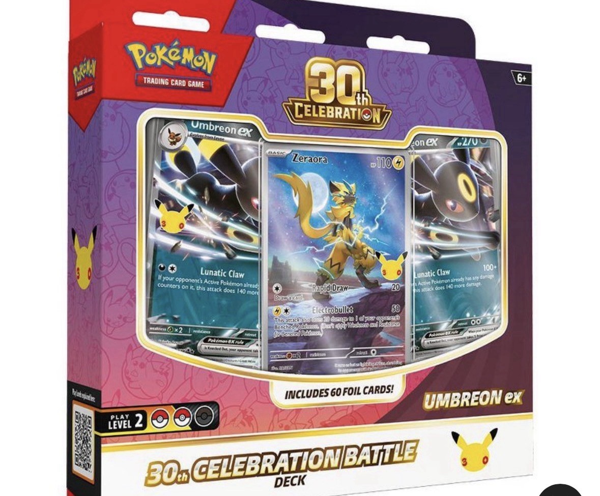 Preorder 30th Celebration Battle Deck [Umbreon ex] (Confirm & Ship Nov)