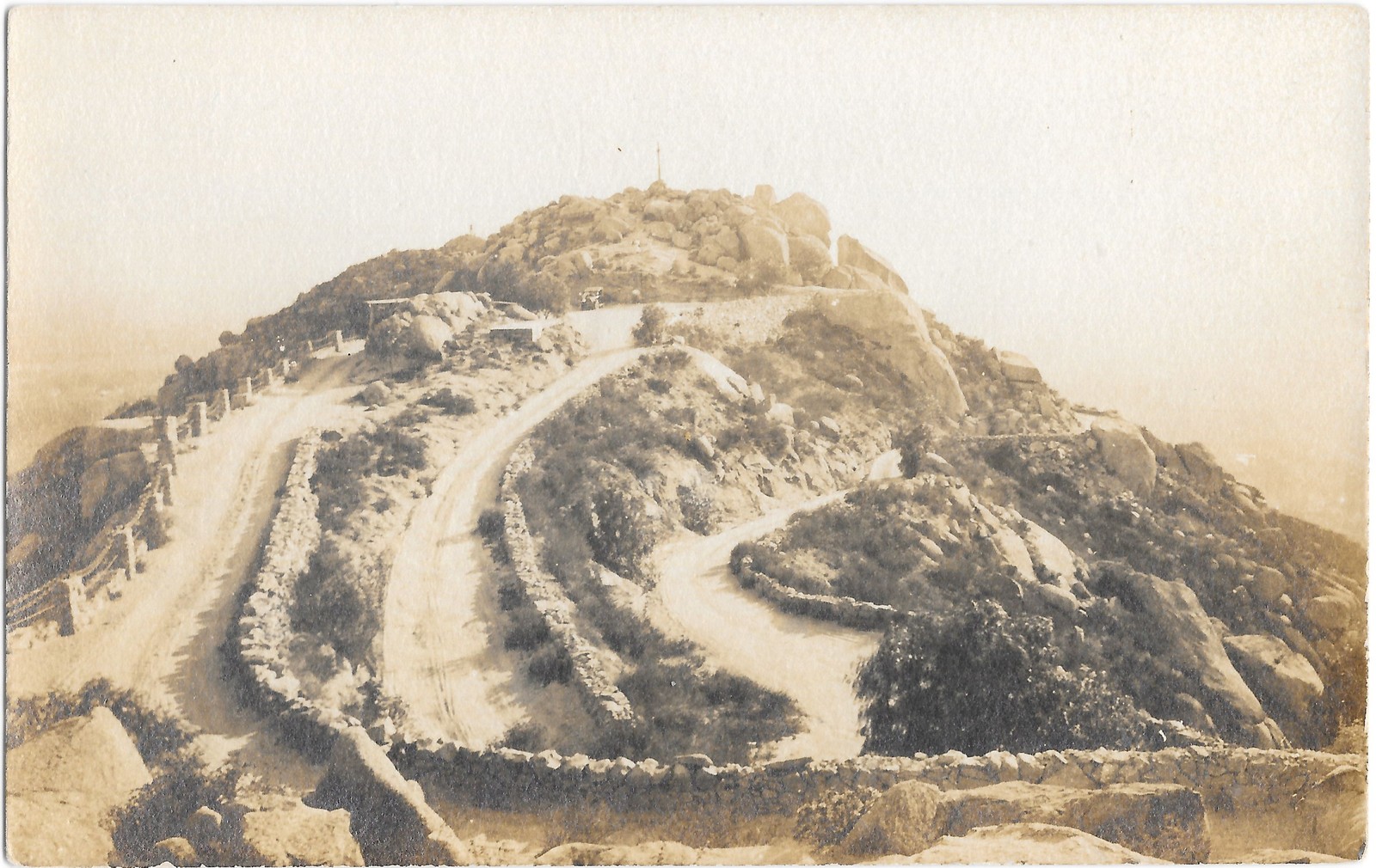 Winding Mountain Summit Road RPPC c1910s Real Photo Postcard Switchbacks