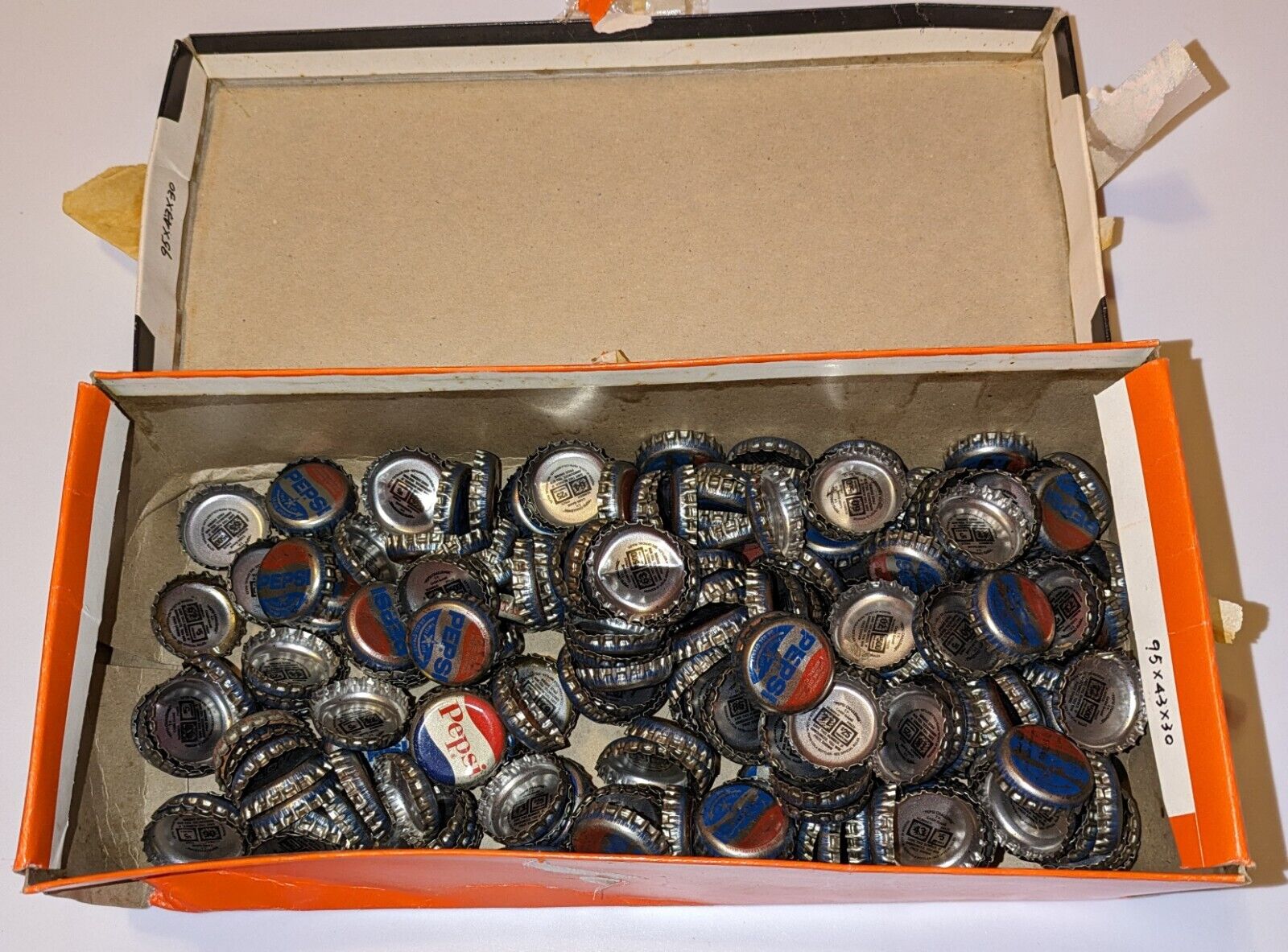 Vintage Pepsi Bottle Caps (Shoebox Full)