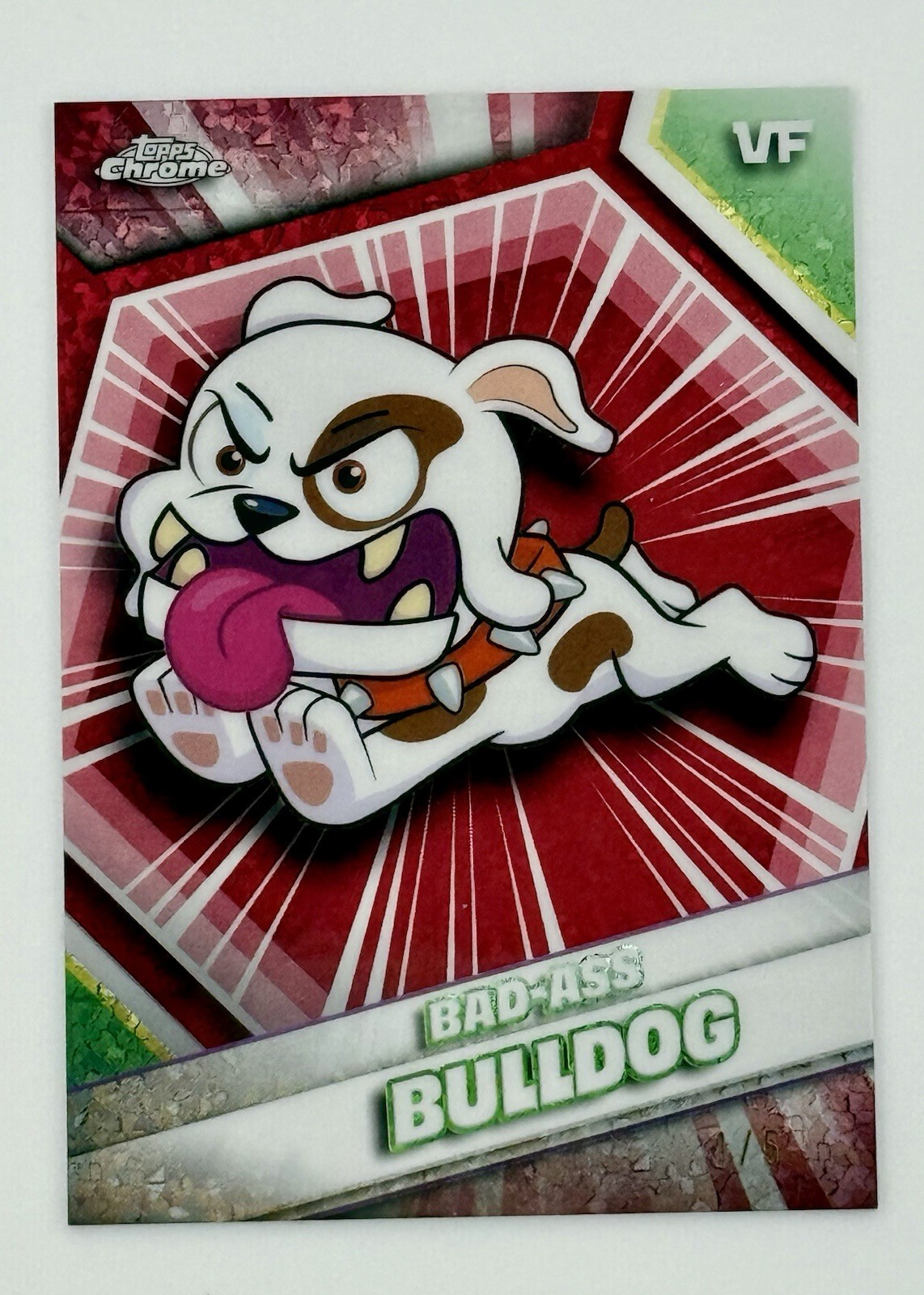 2026 Topps Chrome VeeFriends- Bad-Ass Bulldog- Red- #1/5