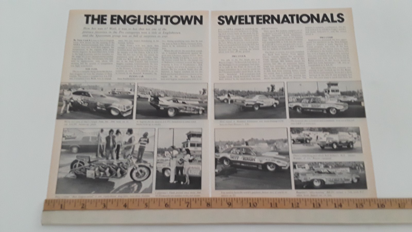 1974 NHRA SUMMERNATIONALS ENGLISHTOWN NEW JESERY ORIGINAL 1974 ARTICLE 1974 NHRA SUMMERNATIONALS ENGLISHTOWN NEW JESERY ORIGINAL 1974 ARTICLE