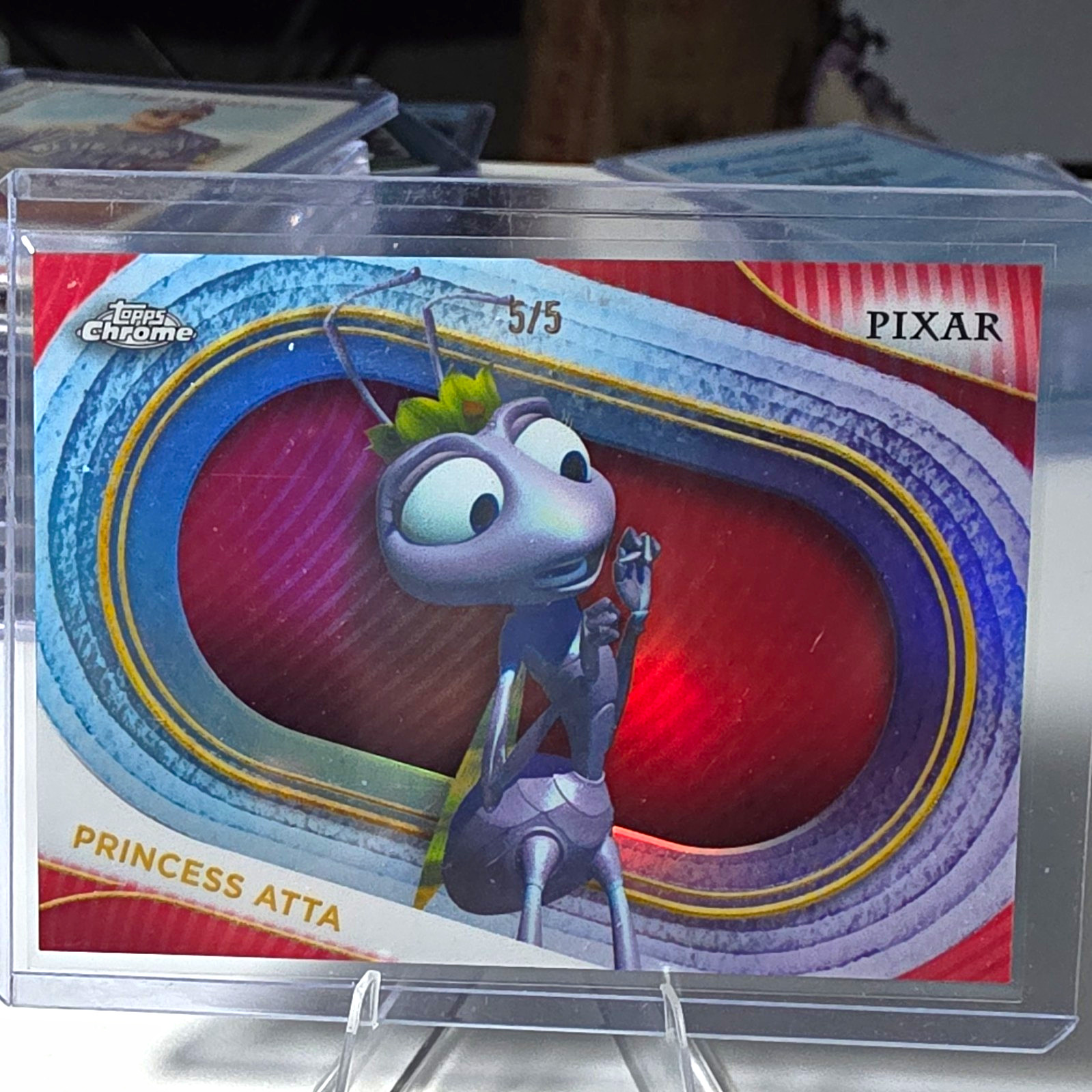 Topps 2025 Topps Chrome Pixar Disney Princess Atta #79 5/5 Serial Numbered