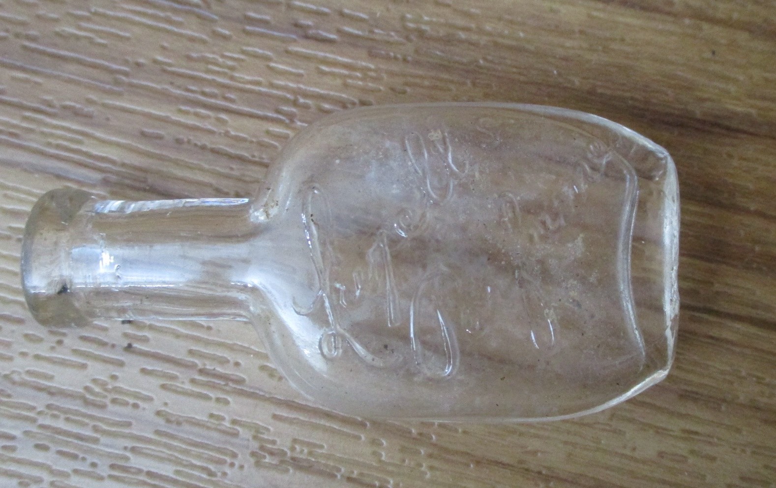 Antique Lazell’s Perfume Flask Bottle Glass 2.5”