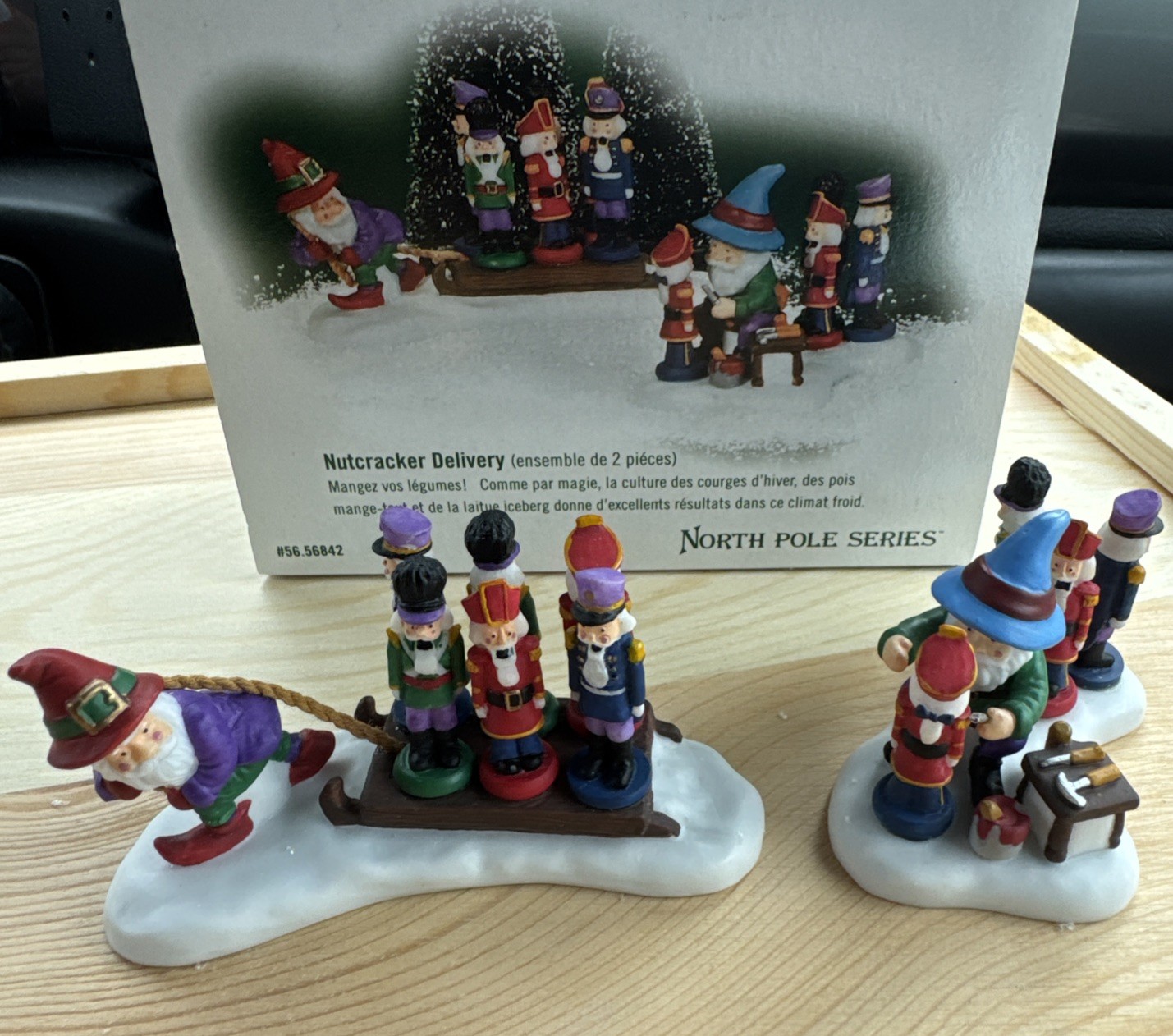 Department Dept 56 Nutcracker Delivery Set of 2 North Pole Series 56842
