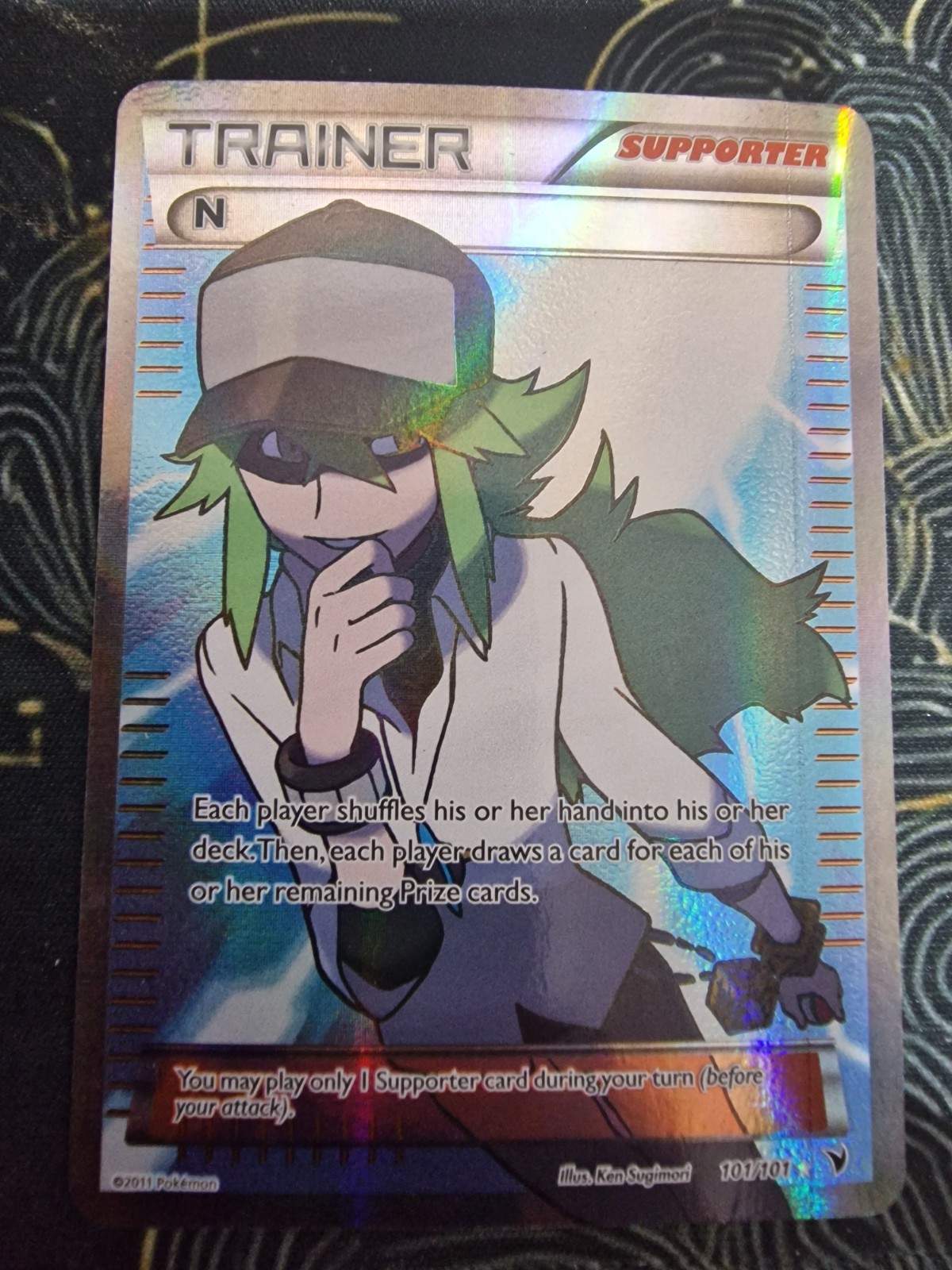 N (Supporter) (Full Art) 101/101 Noble Victories Holo LP