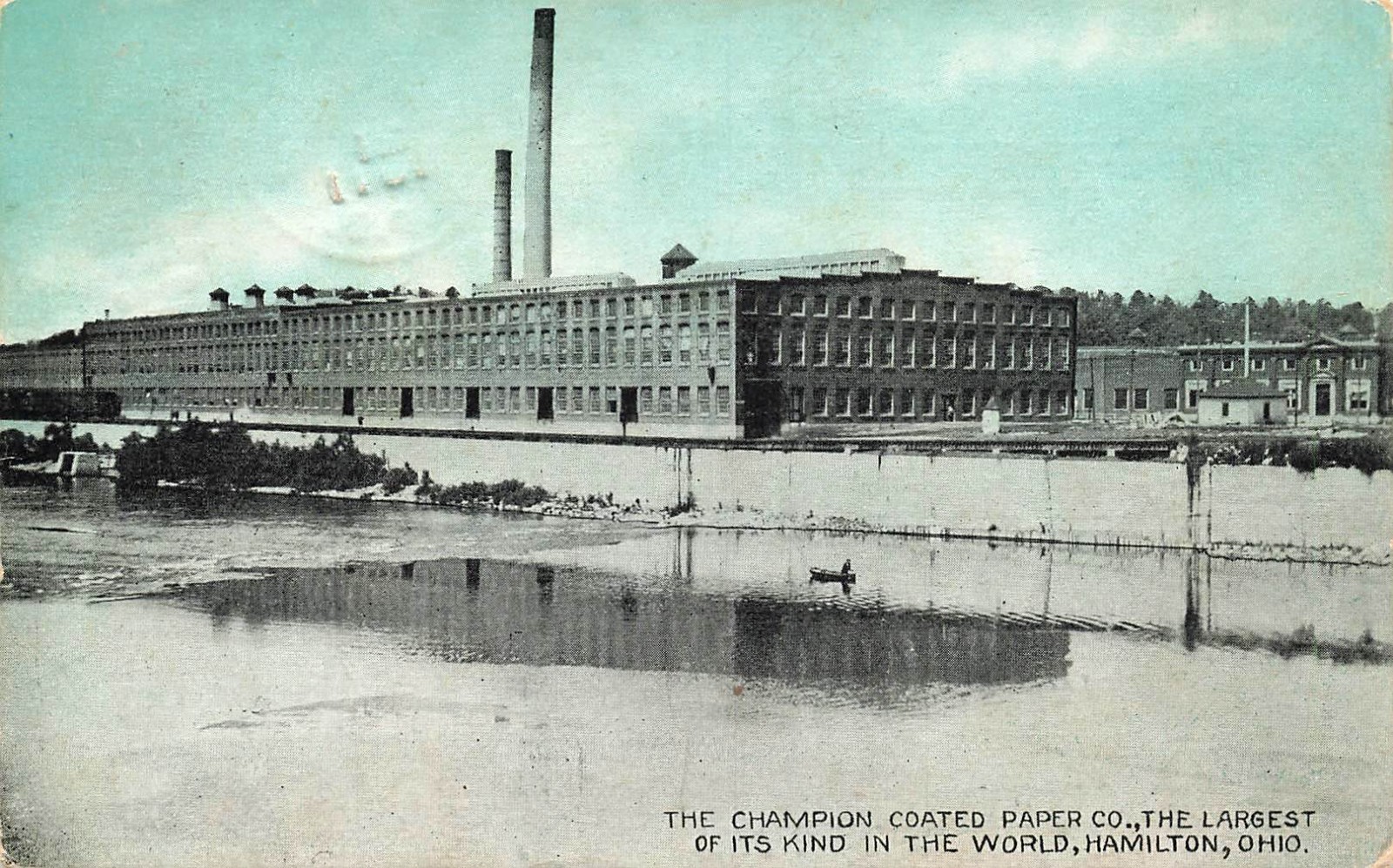 1911 OHIO POSTCARD: THE CHAMPION COATED PAPER CO. HAMILTON, OH