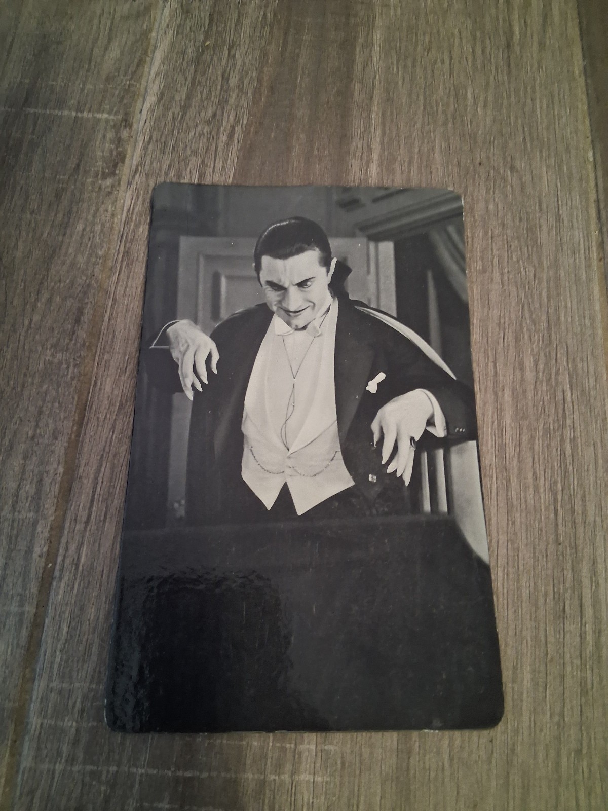 Bela Lugosi in Classic 1931 Dracula Poster Card 1967 5x8 Heavy Cardboard RARE