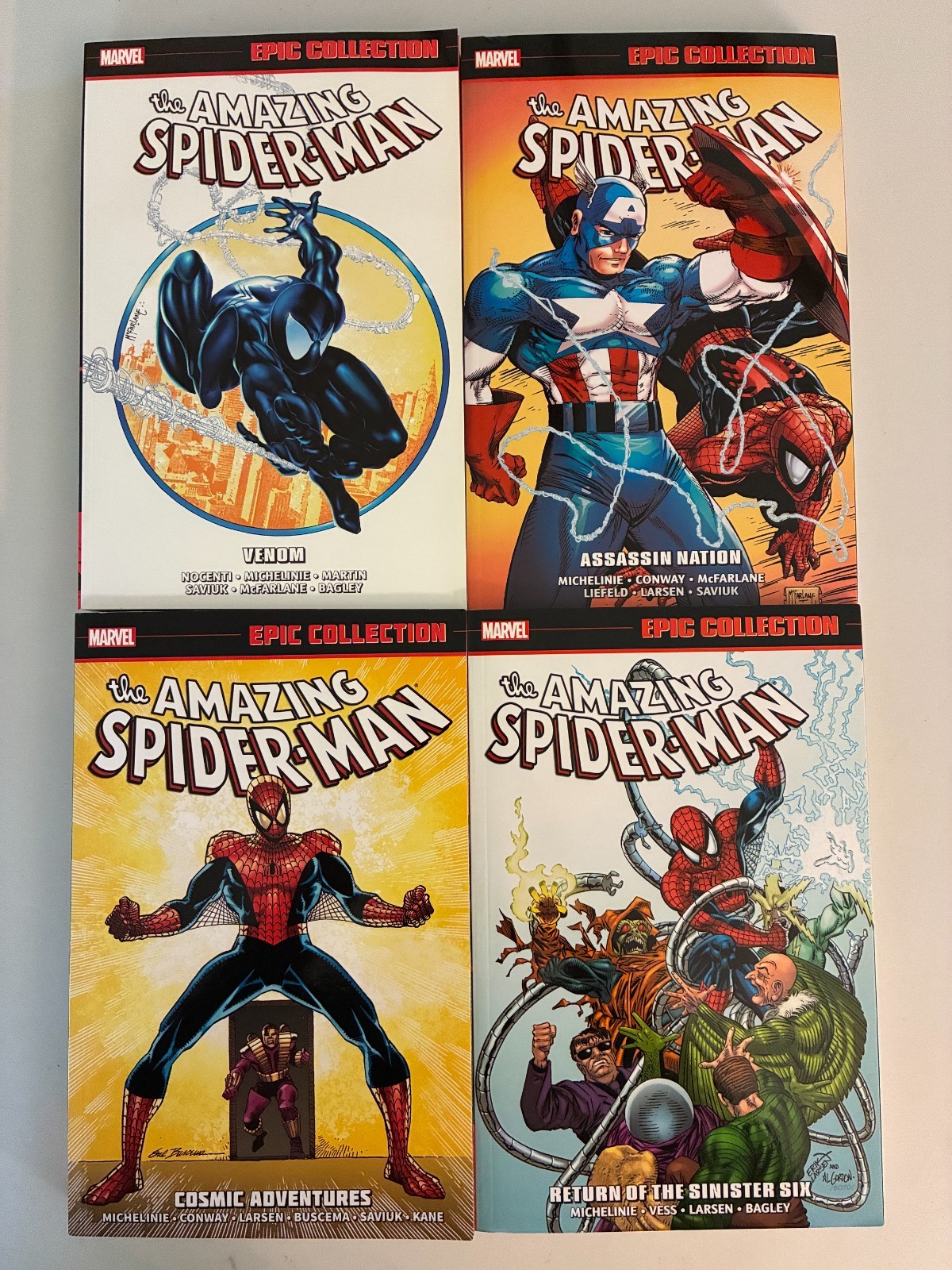 The Amazing Spider-Man Epic Collection Vol. 18, 19, 20, 21 Lot Marvel Comics The Amazing Spider-Man Epic Collection Vol. 18, 19, 20, 21 Lot Marvel Comics