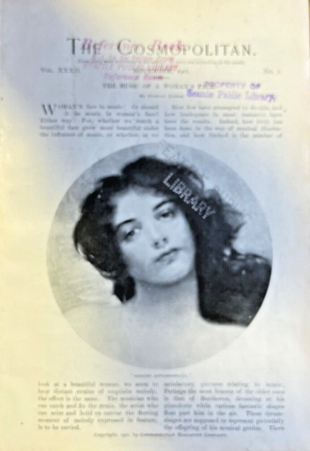 1901 Beauty The Music of a Woman\'s Face illustrated