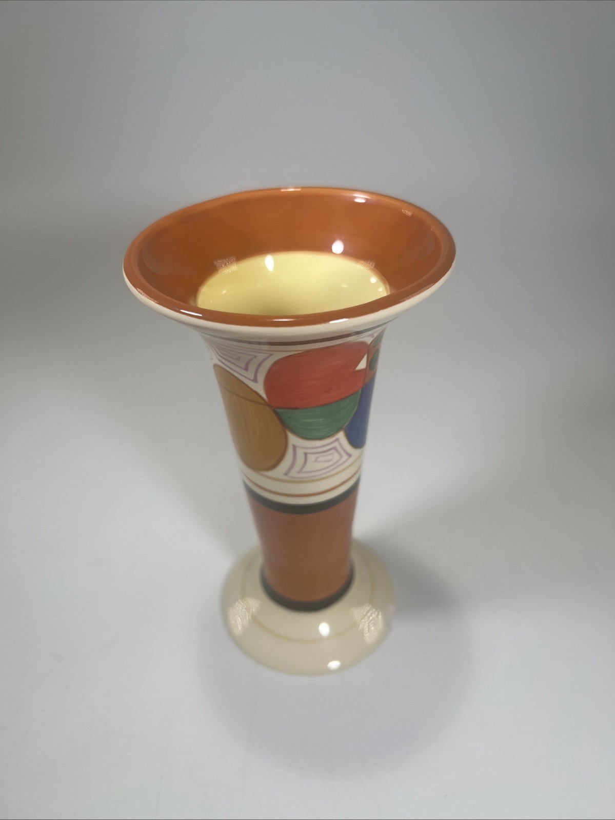 Vintage Clarice Cliff Melon Pattern Vase MMA Metropolitan Museum Of Art 1993