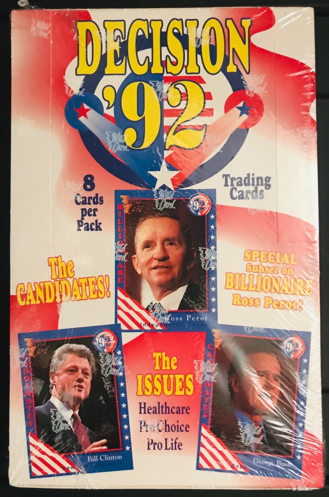 1992 DECISION \'92 Political Trading Cards Factory Sealed Box ~ 36 Packs