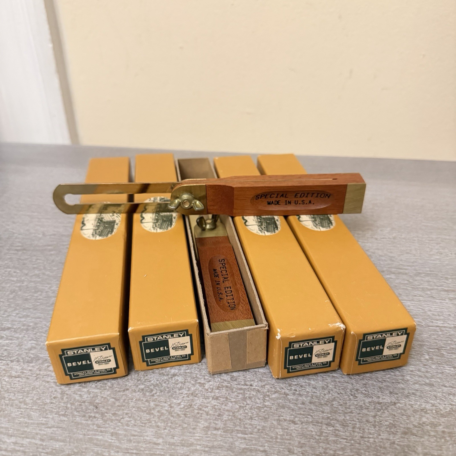 Vintage Stanley Tools 150th 1993 Anniversary Bevel In Box Limited Edition RARE⭐️