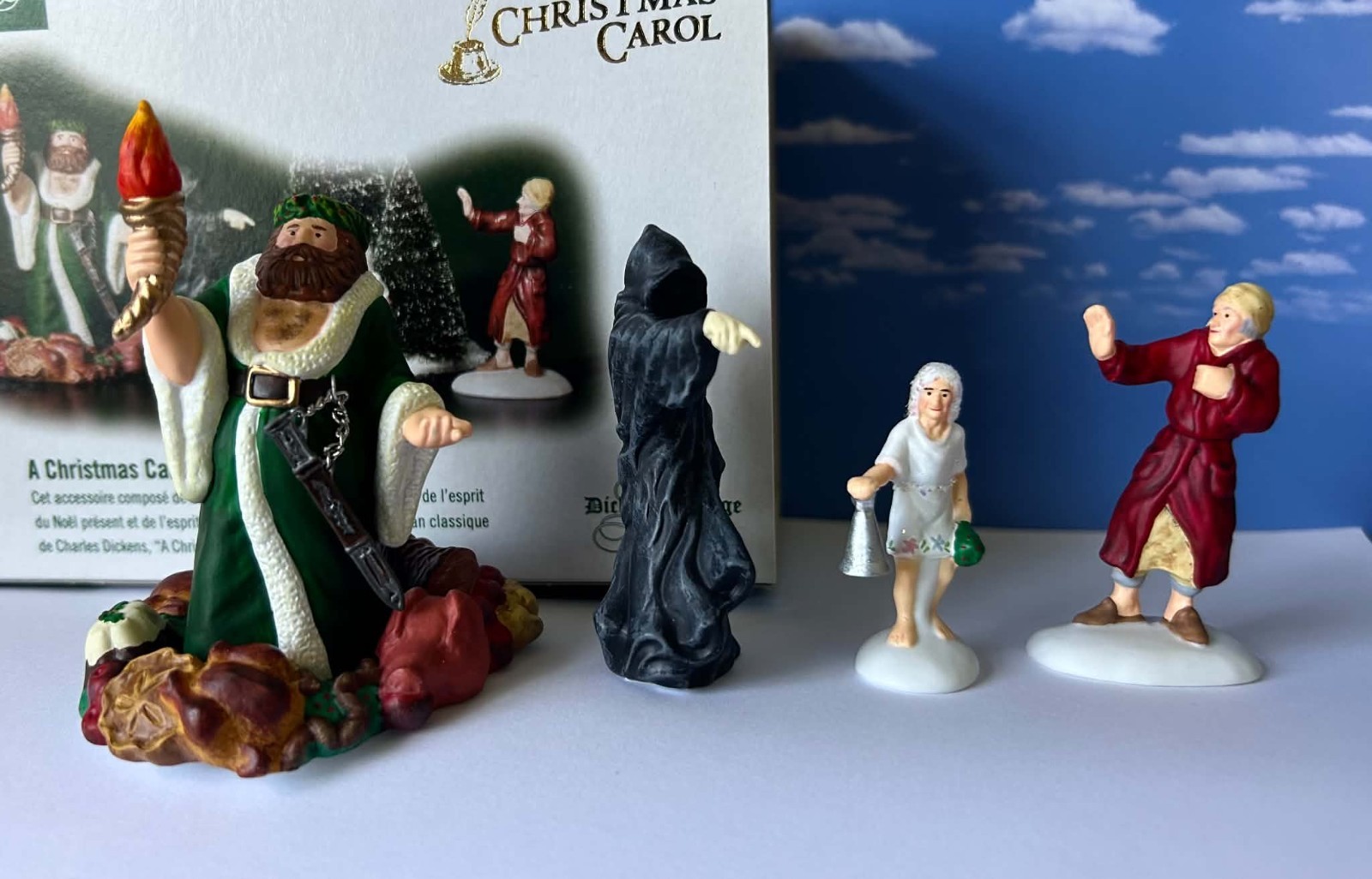 DEPT 56 Dickens A CHRISTMAS CAROL VISIT  Ghosts, Spirits, Ebenezer Scrooge