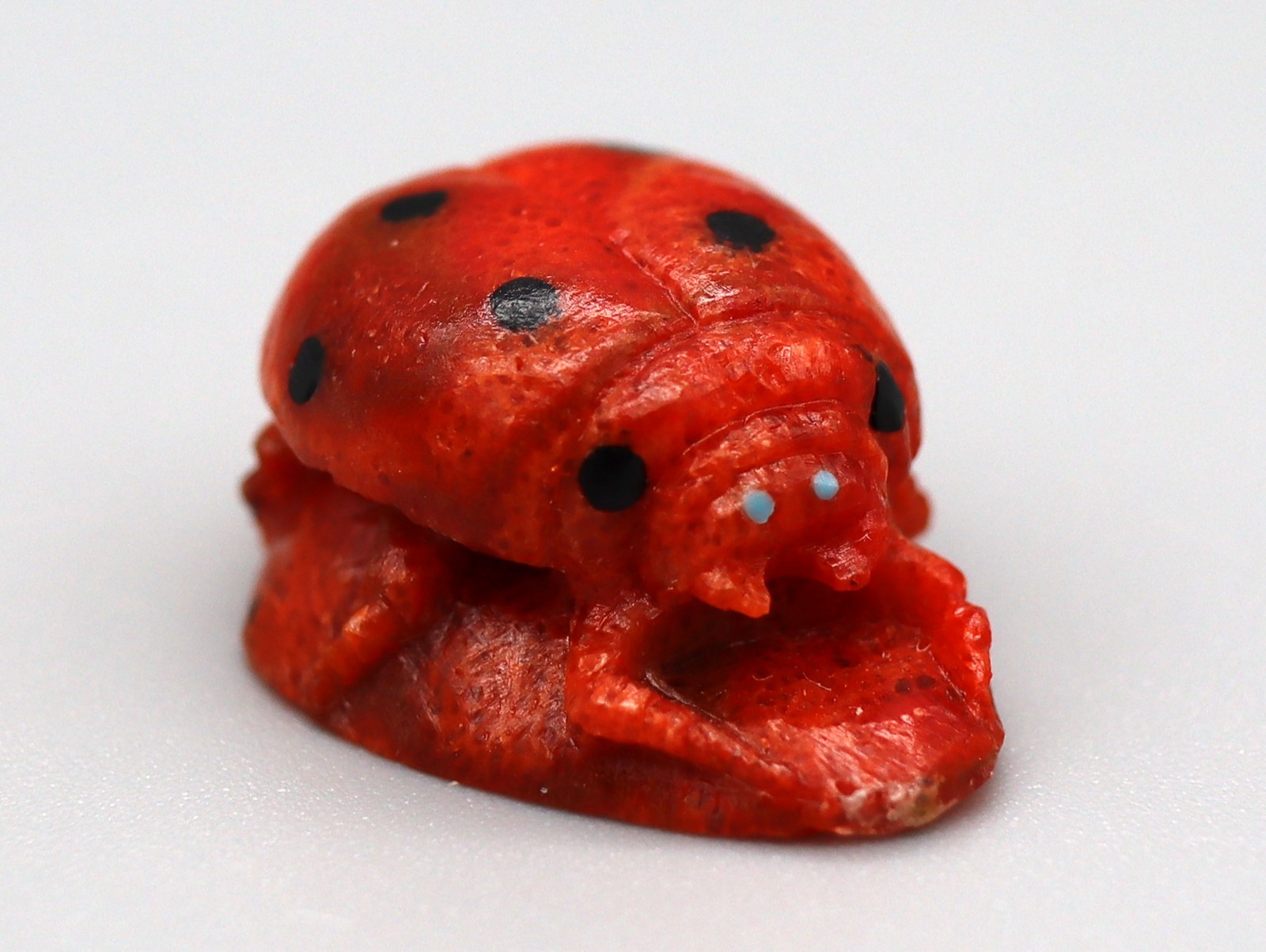 Florentino Martinez Apple Coral Zuni Ladybug Fetish