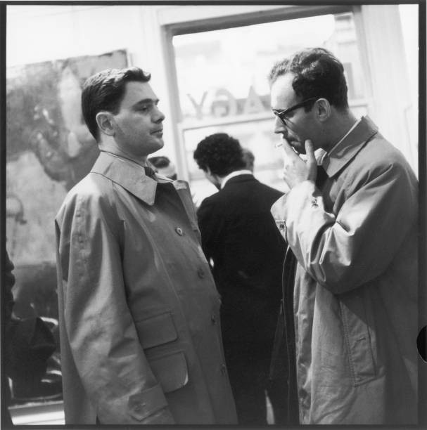 James Schuyler And Irving Sandler At Hartigan Opening 1959 OLD PHOTO