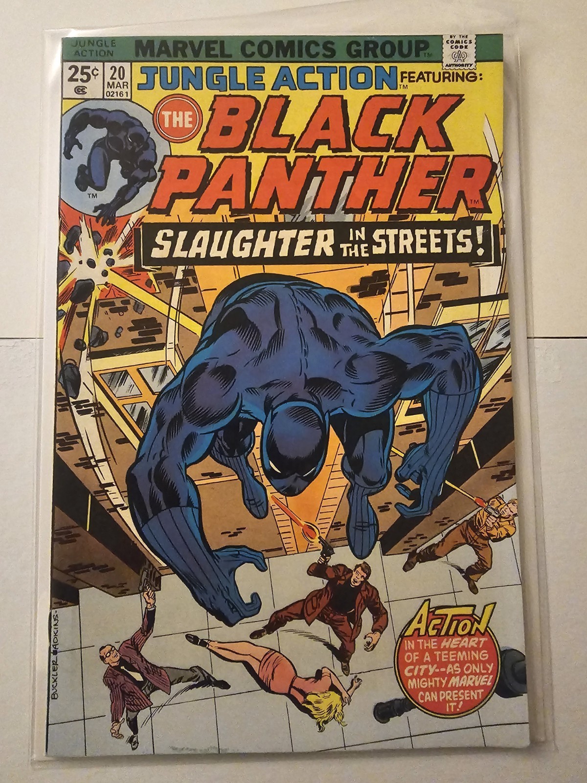 Jungle Action #20 VF (1976) Black Panther vs the Klan. Jungle Action #20 VF (1976) Black Panther vs the Klan.