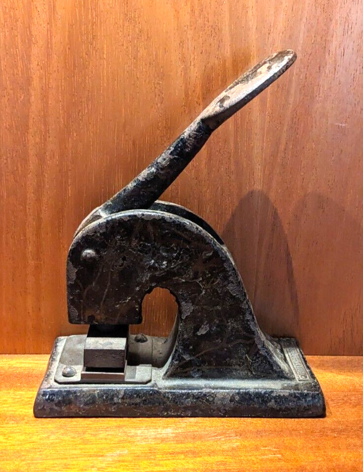 Antique Cast Iron English Stamp / Embosser \