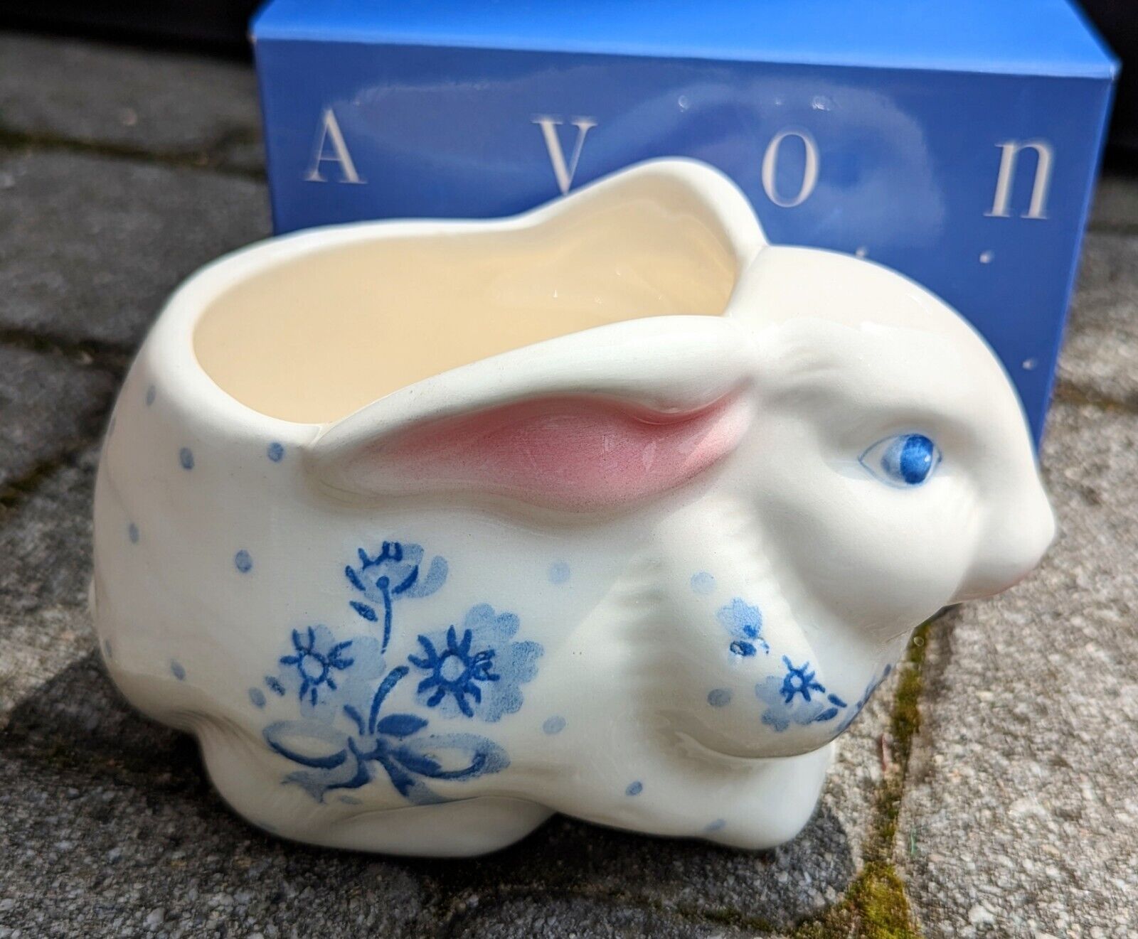 NEW Avon Gift Collection Country Bunny Planter VINTAGE