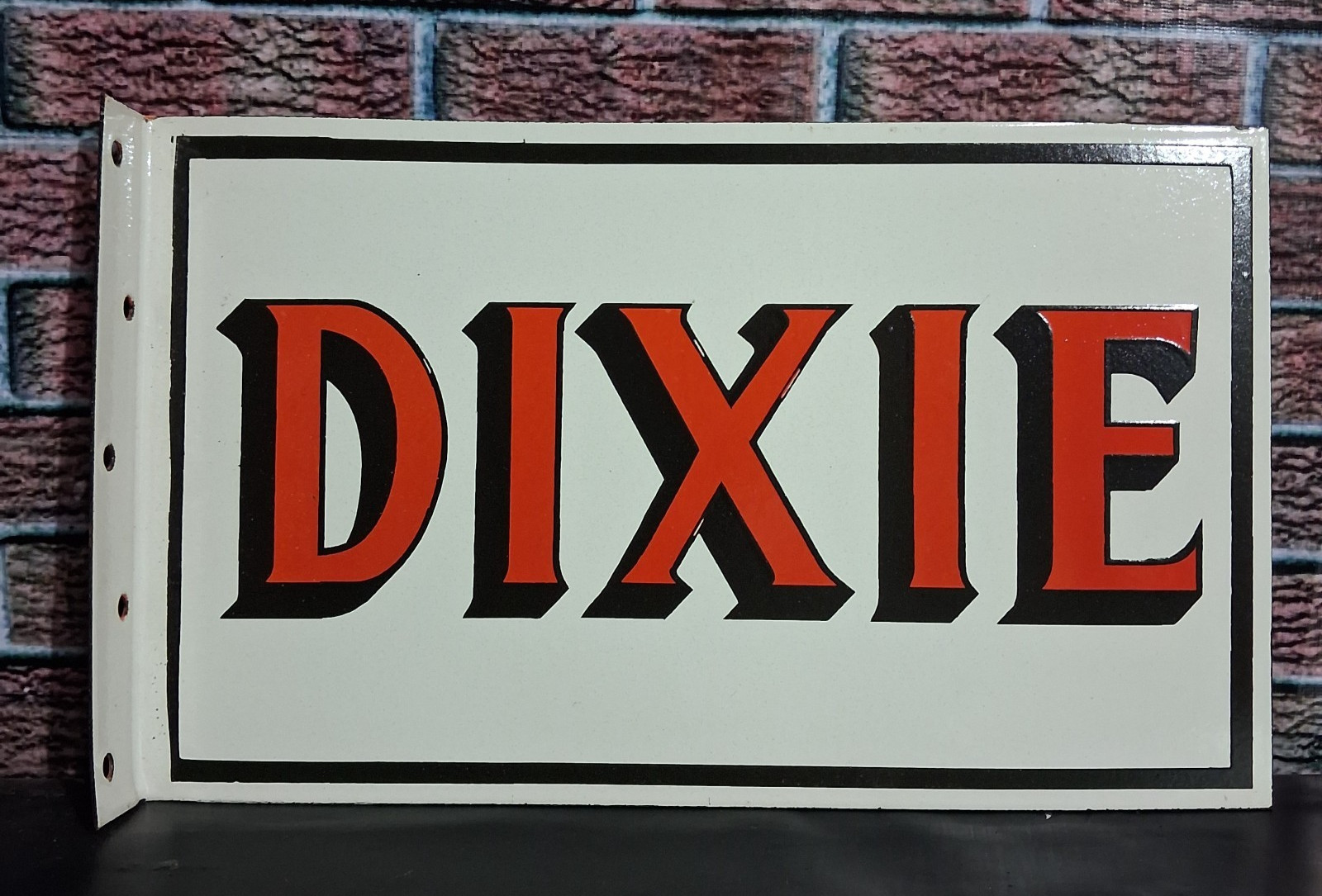Dixie  Porcelain Enamel Sign 18x10 Inches 2 Side