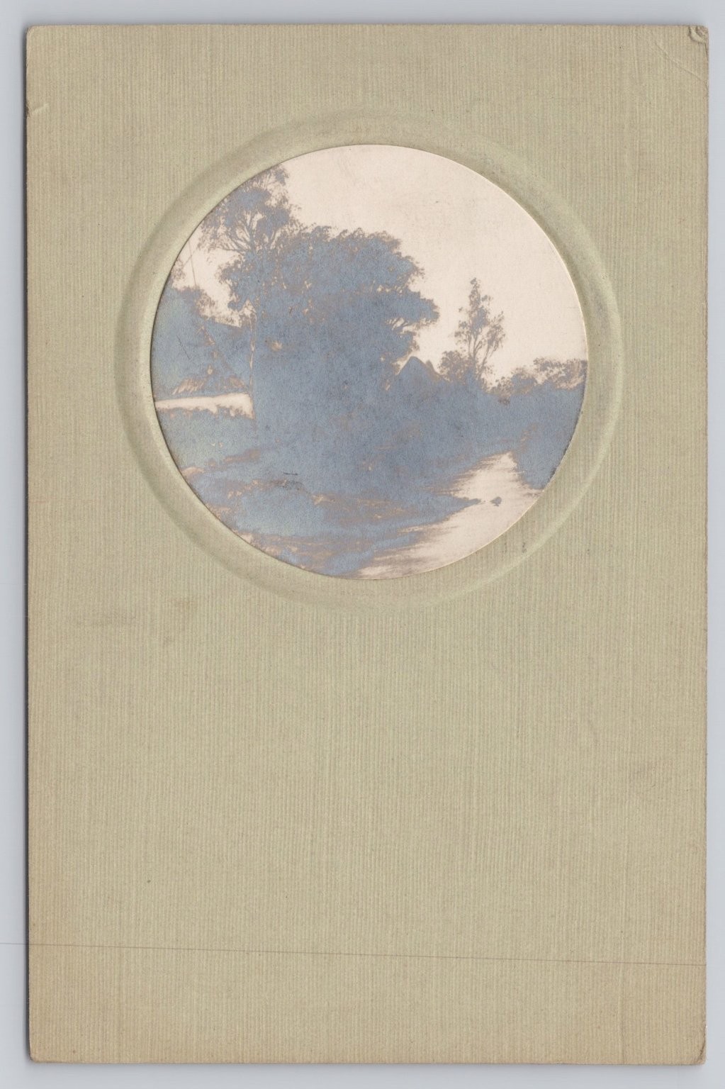 1910 Grand Rapids MI Art Postcard Serene River Landscape Lake Odessa RPPC Cameo