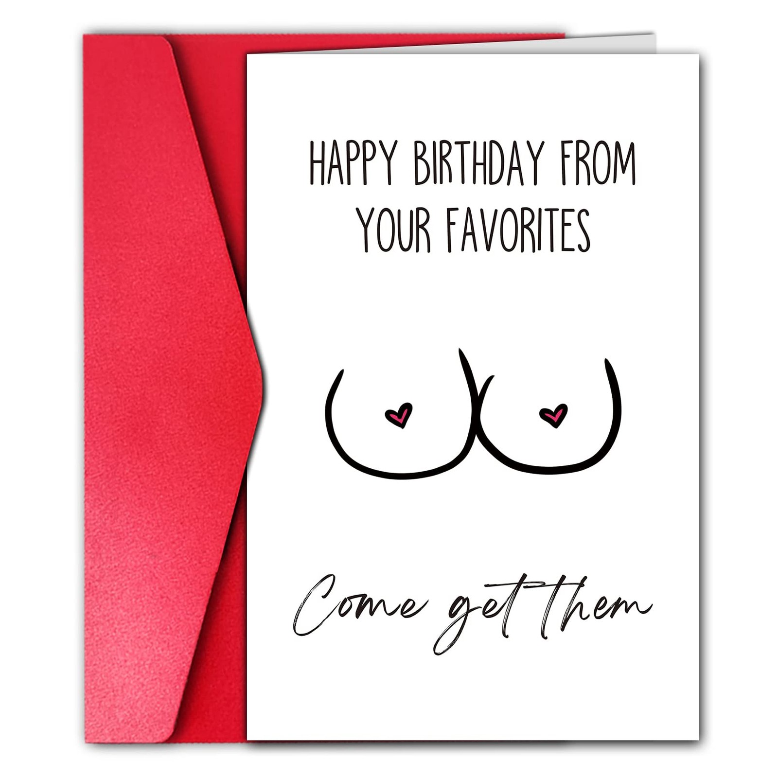 GYYsweetus Funny Husband Birthday Card, Sexy Birthday Gift (Come Get Them)