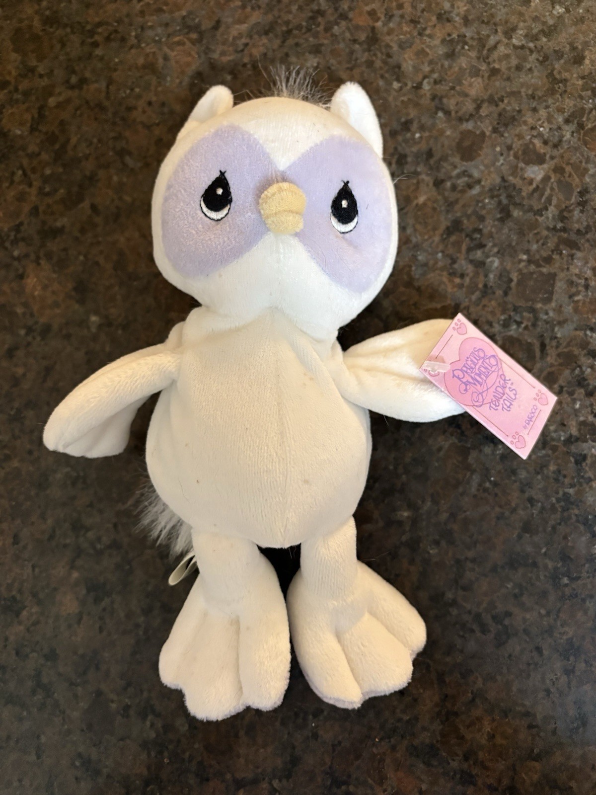 VTG 1998 Precious Moments Tender Tails Limited Edition Owl Plush Bean Bag