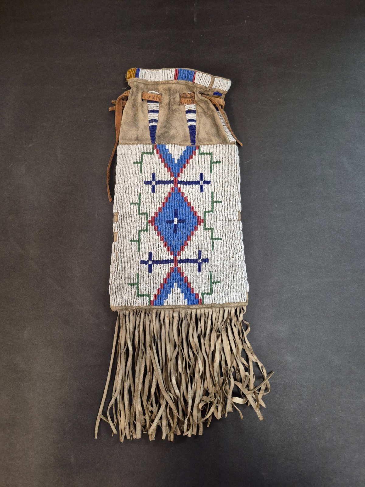 Antique Sioux (Dakota/Lakota) Beaded Pipe Bag circa 1890-1910