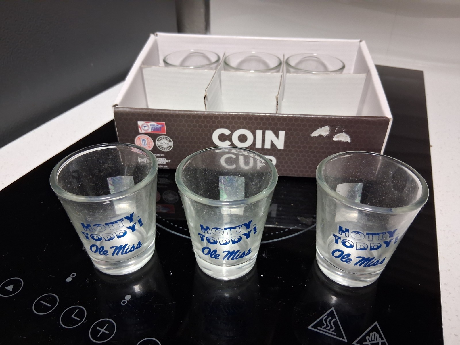 Ole Miss Shot Glasses. Lot Of 6