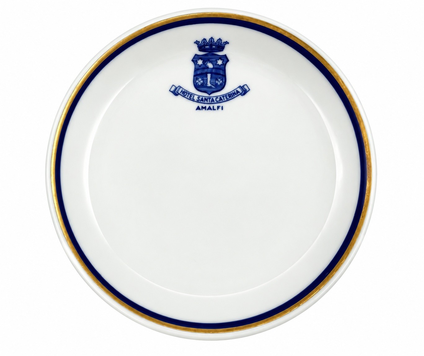 Vintage Hotel Santa Caterina Amalfi White Porcelain Dish