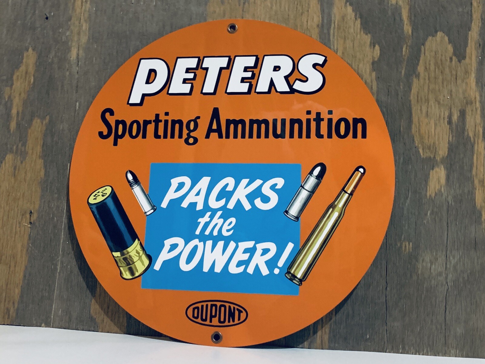 Peters Shooting Sporting Ammunition Hunting Gun Vintage Style Metal Sign Peters Shooting Sporting Ammunition Hunting Gun Vintage Style Metal Sign
