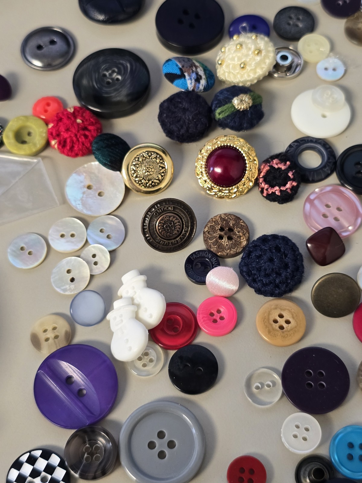 Vintage Estate Button Lot Collection - Bulk Craft Destash Mix